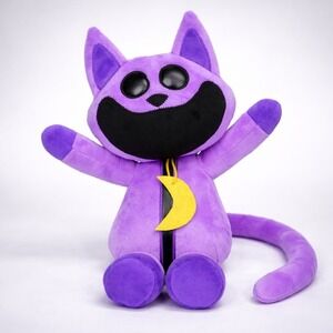 Poppy Playtime CatNap Plush Smiling Critters Purple Cat Moon Kawaii 10 Inch